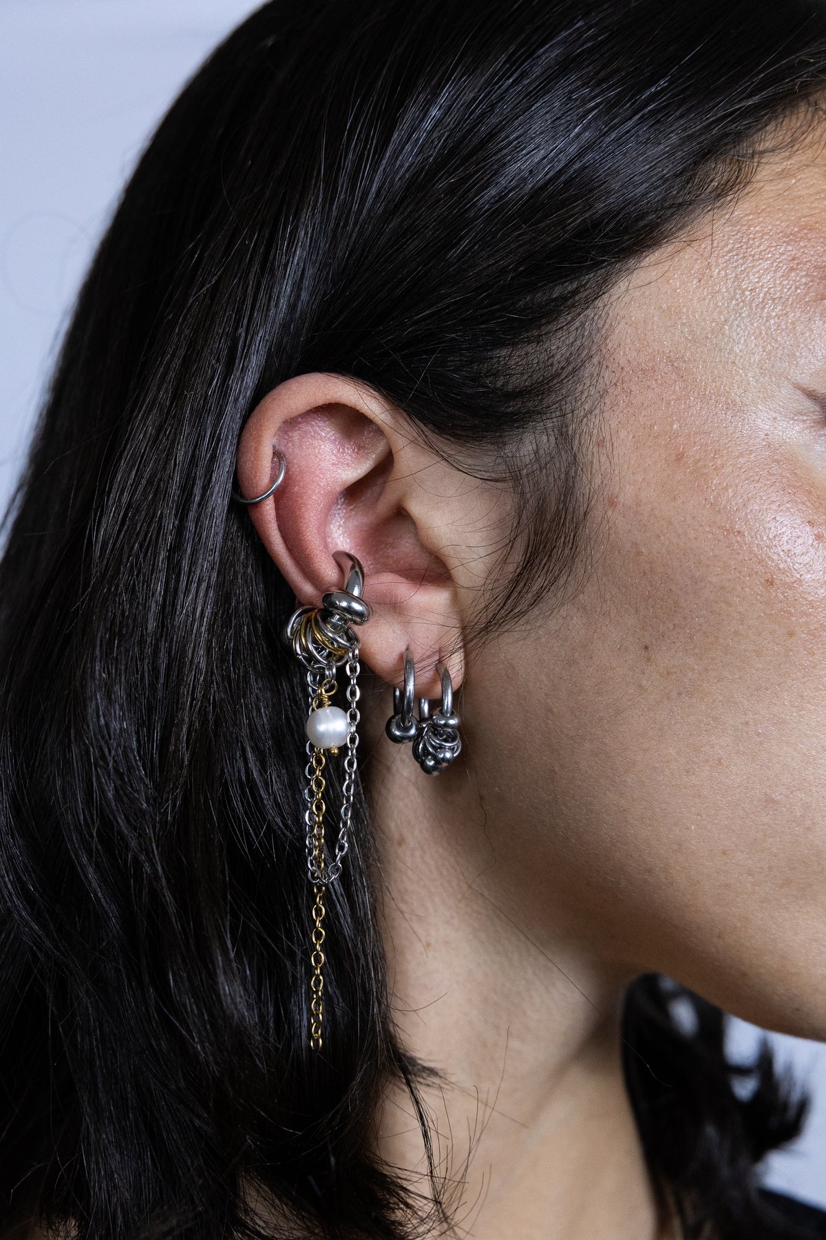 Boucles d'oreilles Mini ECLIPSE Silver