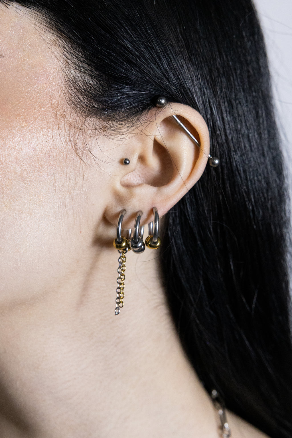 Monoboucle Layer Mini Gold Drop