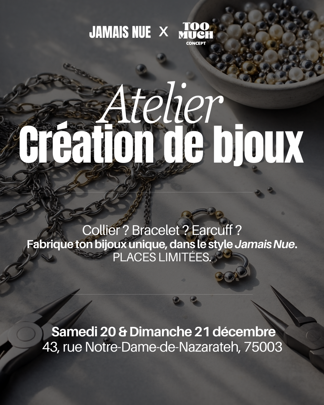 ATELIER CRÉATION DE BIJOUX /